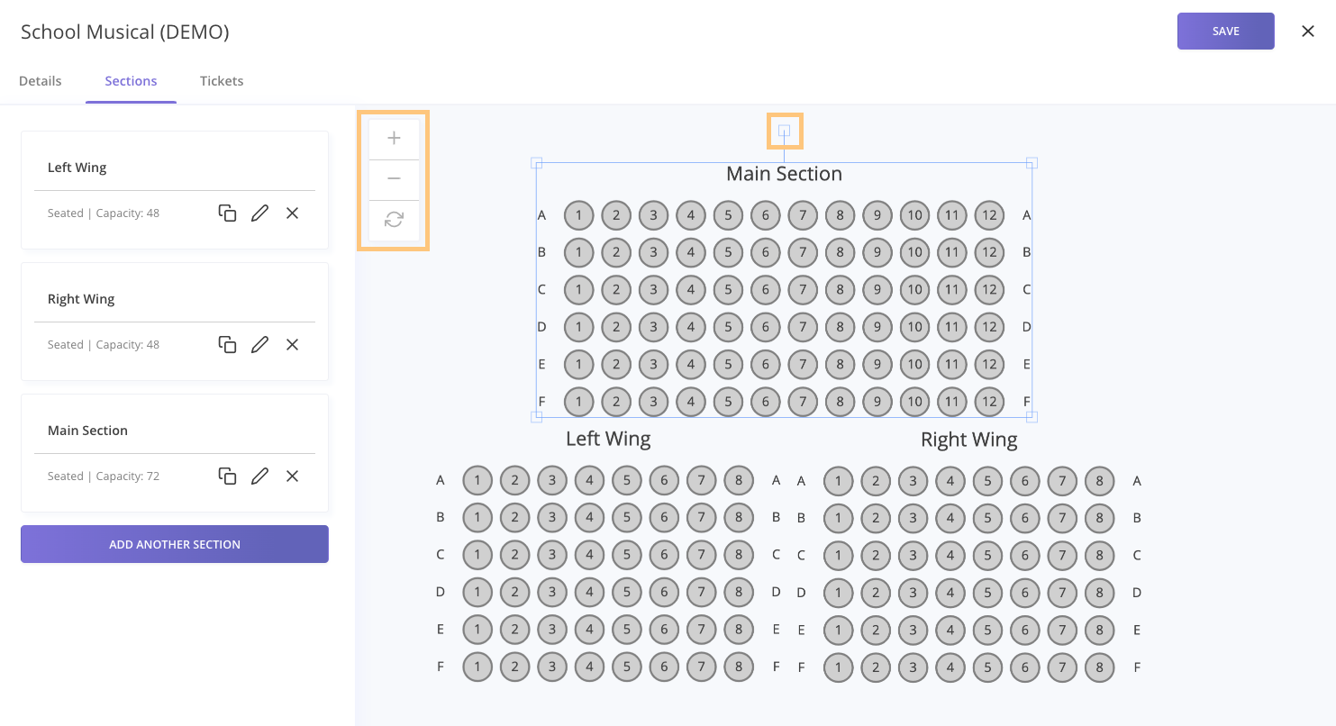 arrange your sections